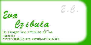 eva czibula business card